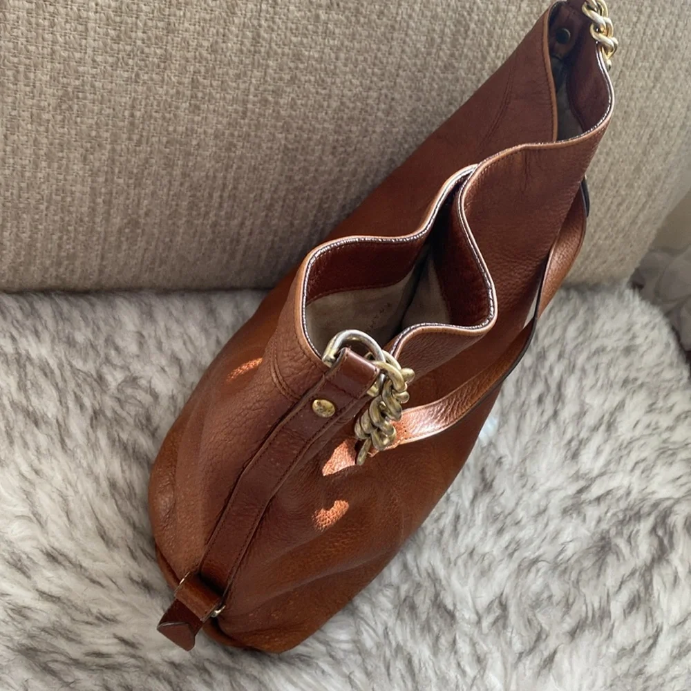 Vintage BRAHMIN Eva pebbled leather hobo purse